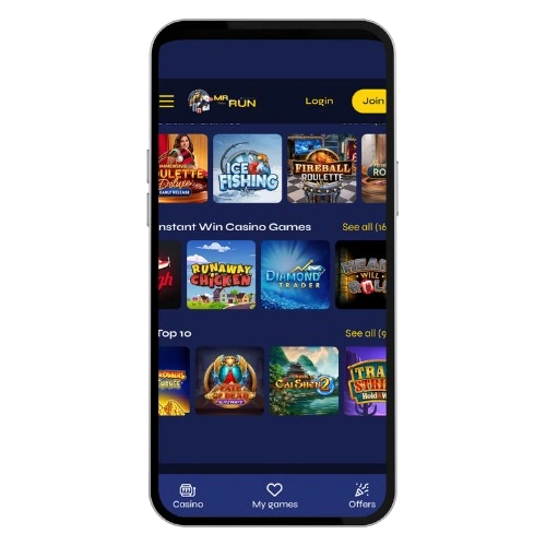 Betting at Mr Run Casino